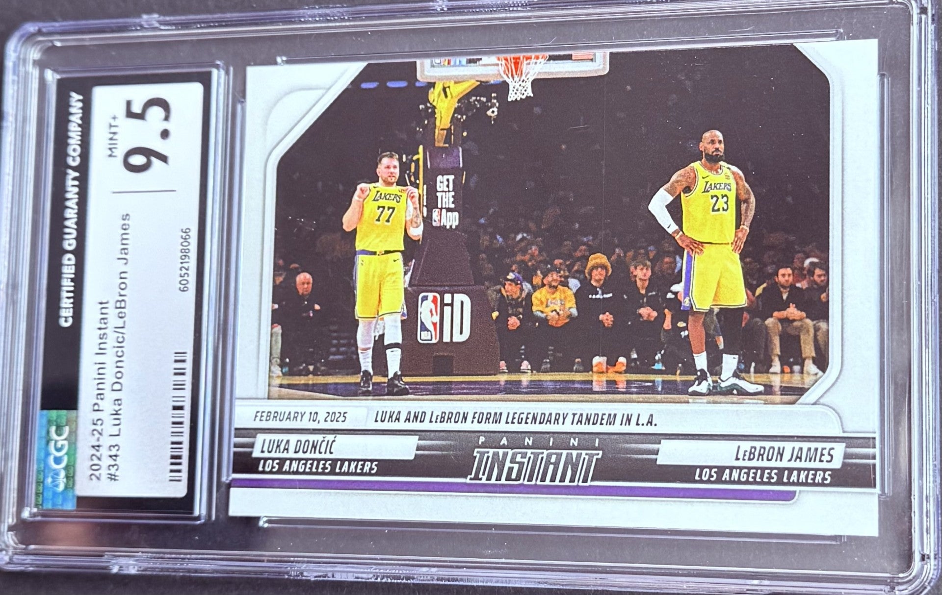 Luka/Lebron MINT 9.5 Tandem Trading Card (NBA)