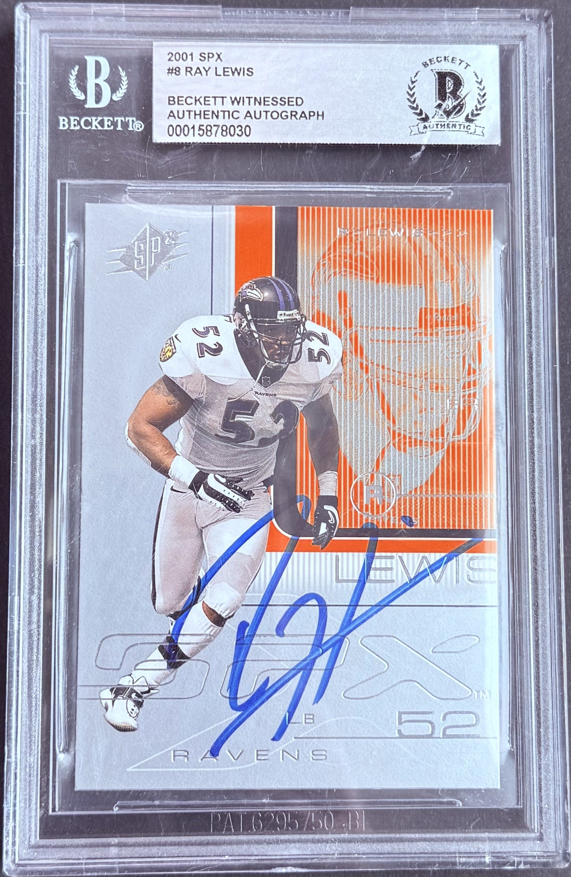 Ray Lewis Autographed Card (NFL)