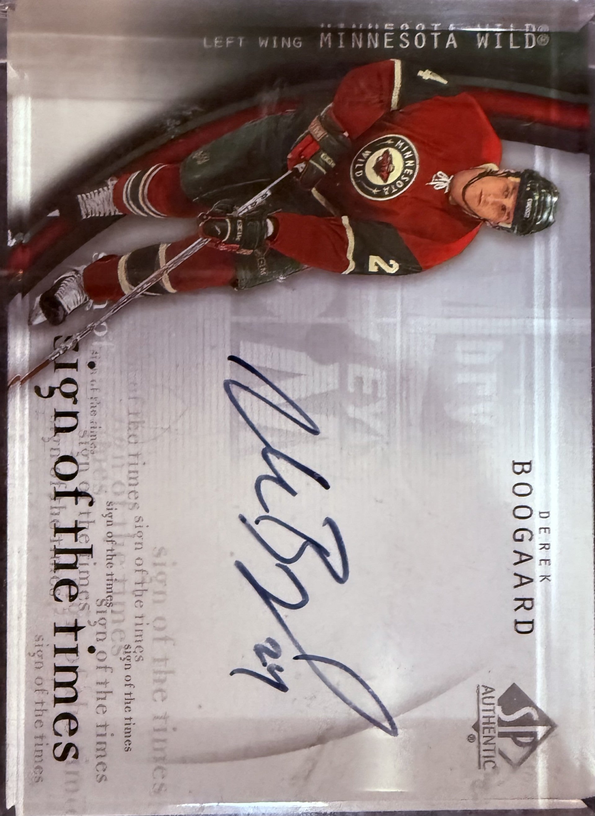 Derek Boogaard SIGNED Trading Card (NHL)