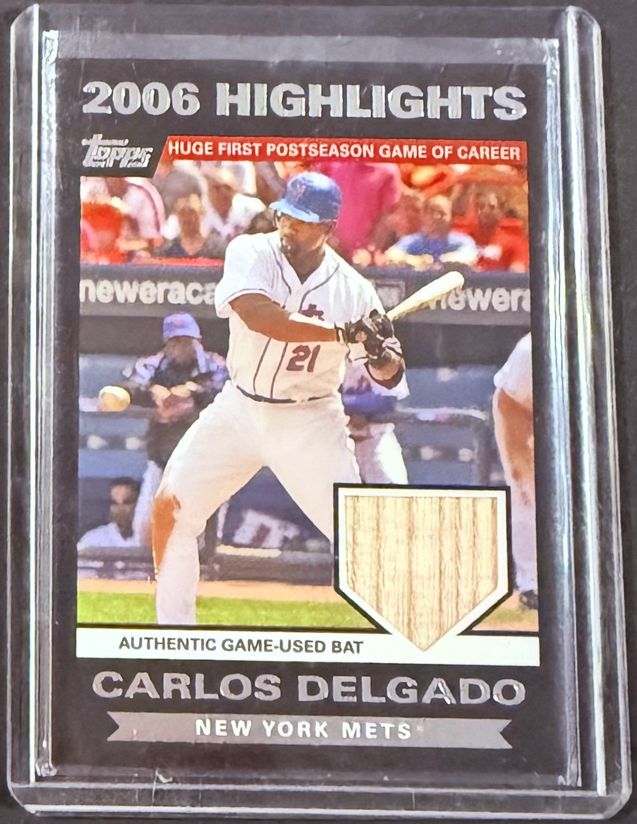 Carlos Delgado Bat Card (MLB)