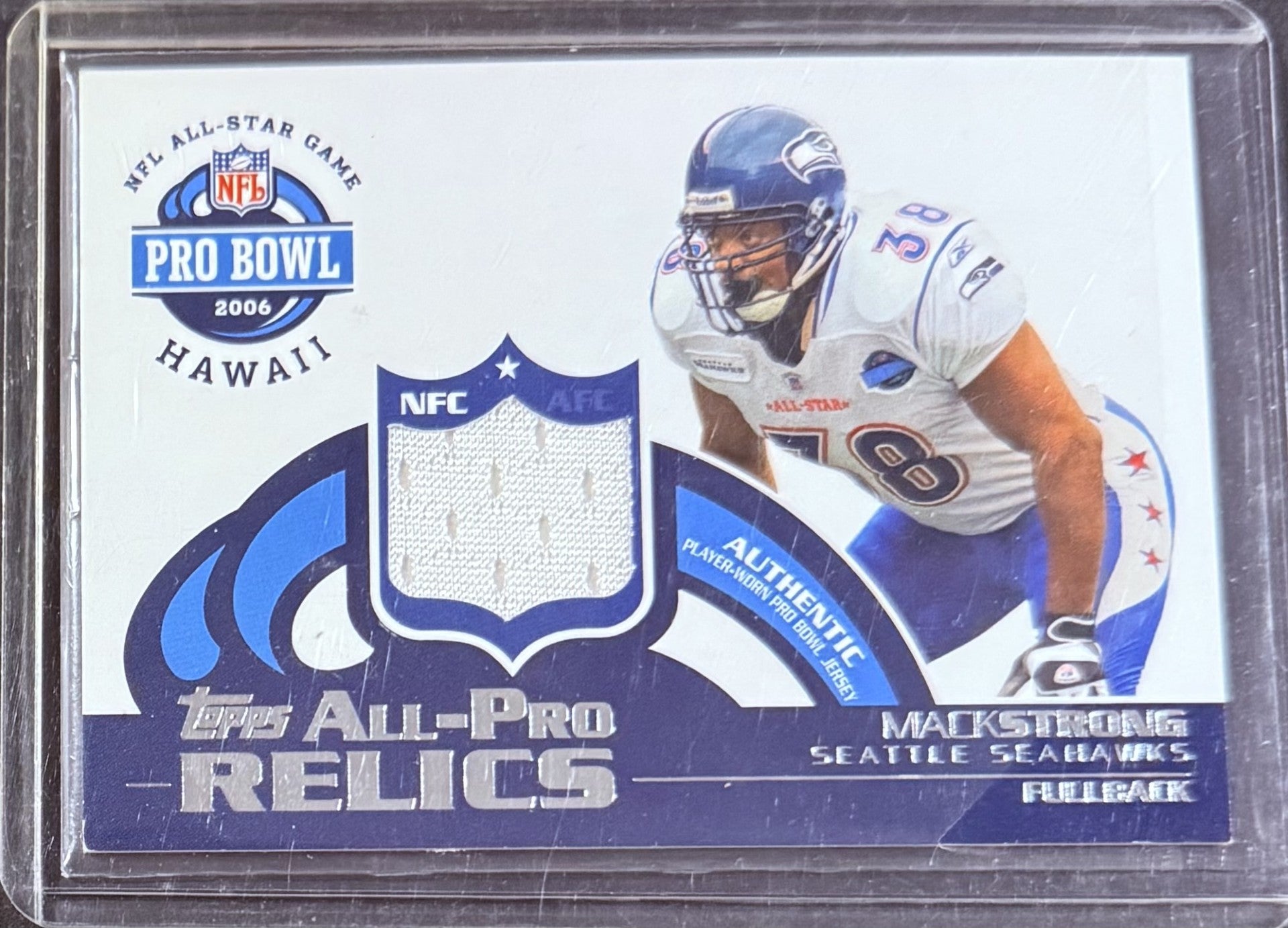 Mack Strong Pro Bowl Jersey Card (NFL)