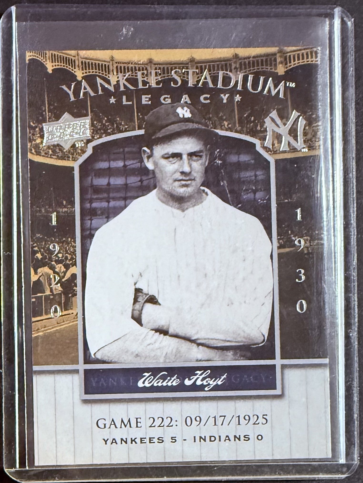 Waite Hoyt HOF Trading Card (MLB)